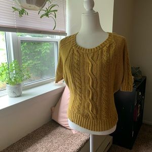 Mustard colored knit sweater